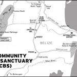 Map of Belize's Community Baboon Sanctuary