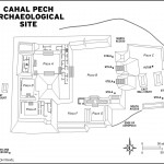 Map of Cahal Pech Archaeological Site, Belize