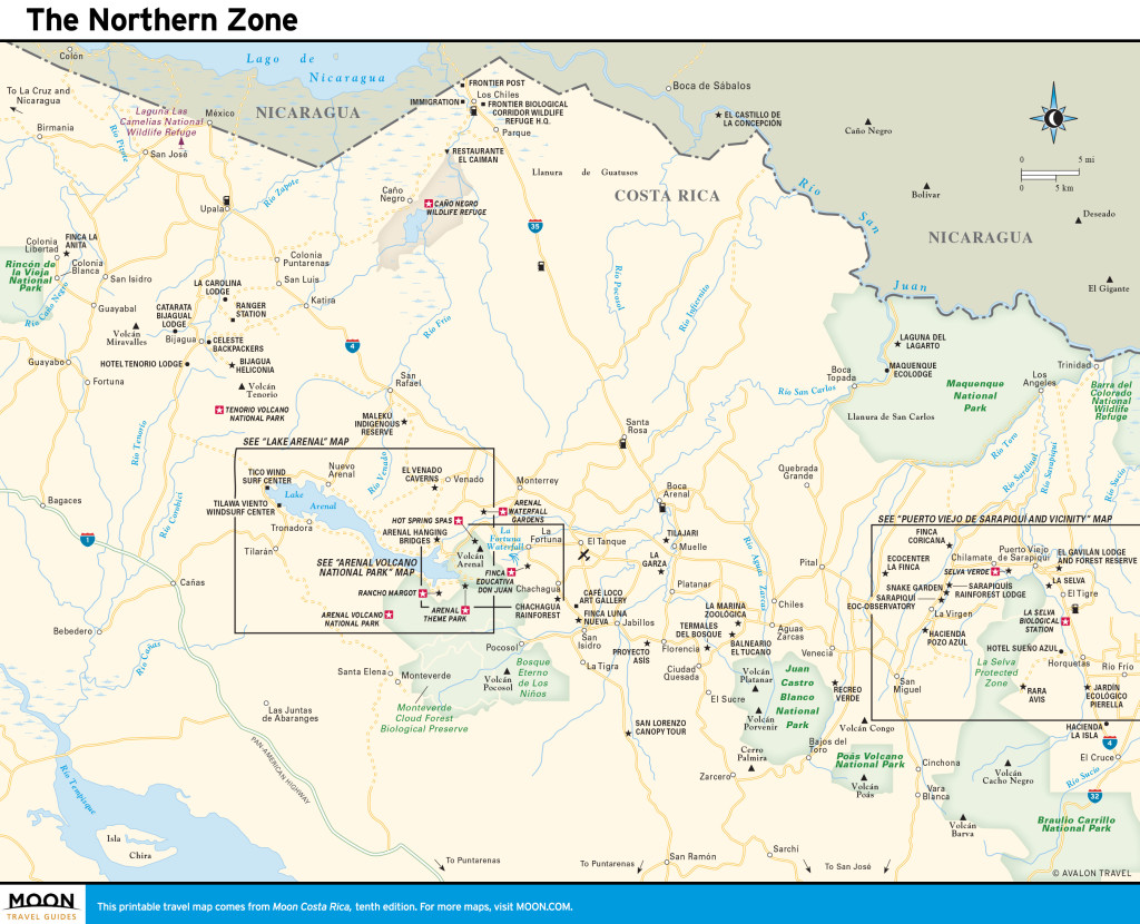 Maps - Costa Rica 10e - The Northern Zone