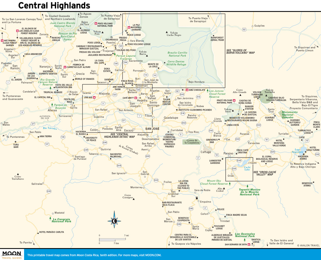 Maps - Costa Rica 10e - Central Highlands