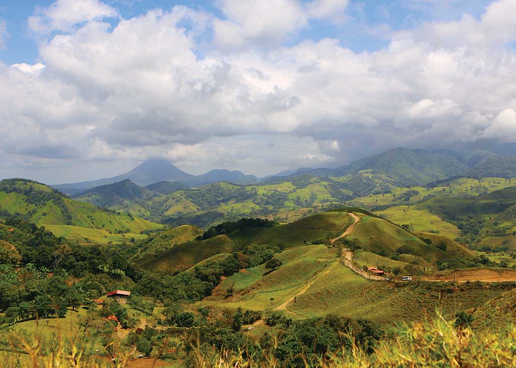 The highlands near Arenal Volcano in Costa Rica. Photo © Christopher P. Baker.