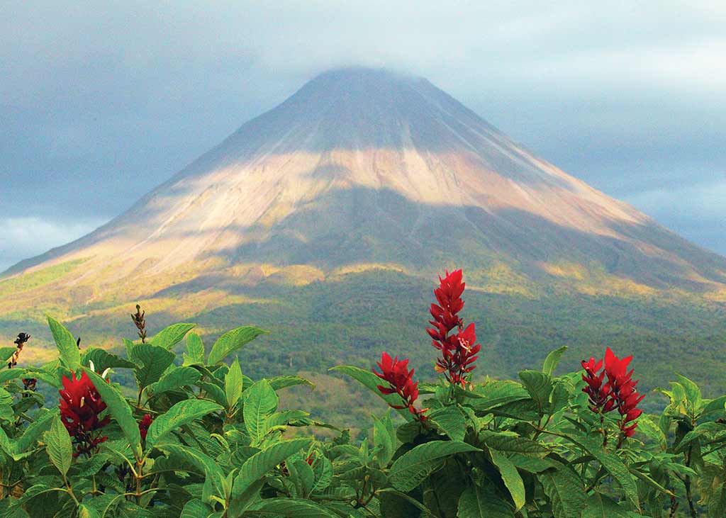 Arenal Volcano stands tall in the Northern Zone of Costa Rica. Photo © Christopher P. Baker.