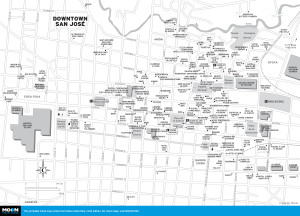 Map of Downtown San José, Costa Rica