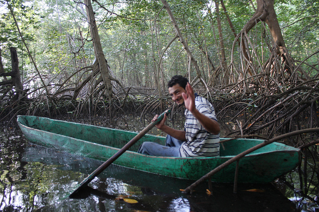 Amongst the ecologically fragile mangroves of La Tirana, Jiquilisco.