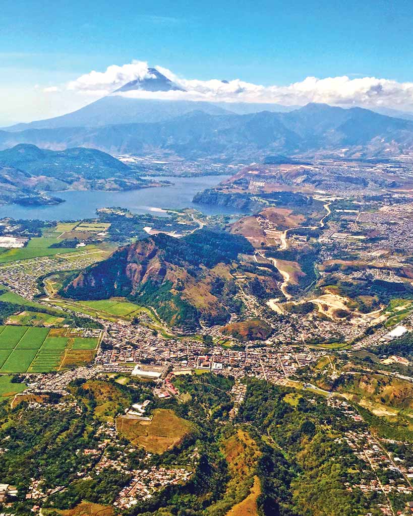 Aerial view of Lake Amatitlán, on the fringes of Guatemala City. Photo © Al Argueta.