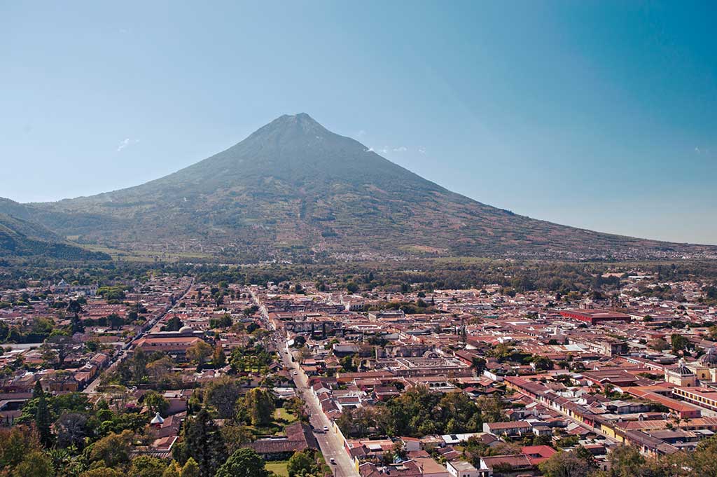 View of Antigua from Cerro de la Cruz. Photo © Al Argueta.