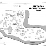 Map of Mayapán Archaeological Zone