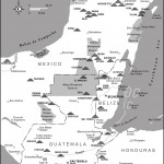 Map of Maya Archaeological Sites