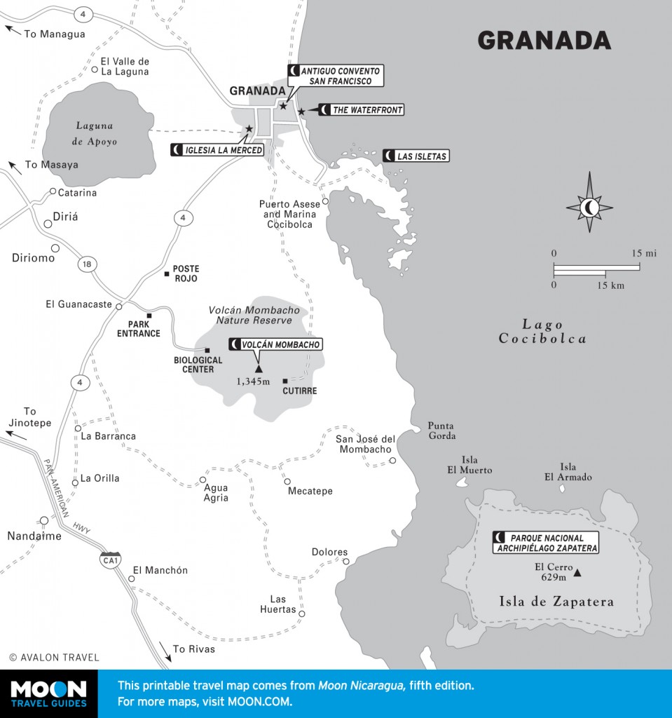 Map of Granada, Nicaragua