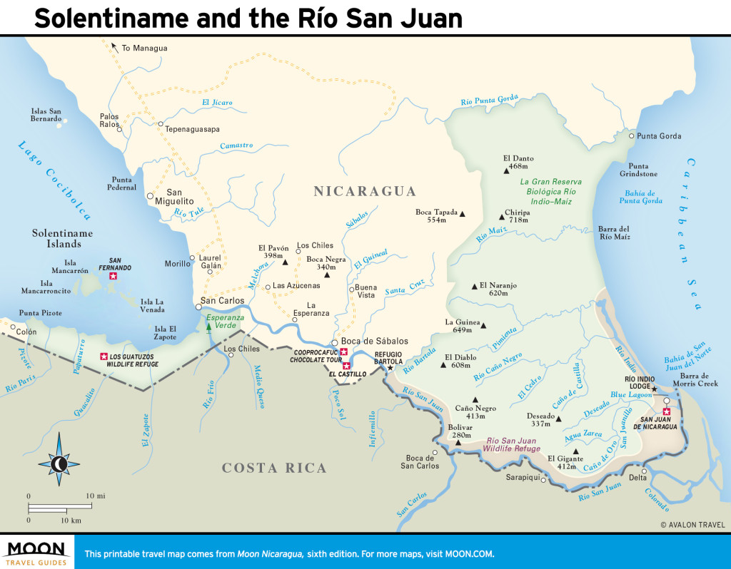 Maps - Nicaragua 6e - Solentiname and the Río San Jaun