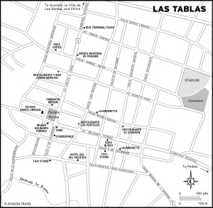 Map of Las Tablas, Panama