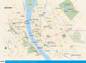 Travel map of Budapest, Hungary