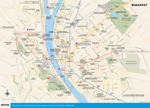 Travel map of Budapest, Hungary