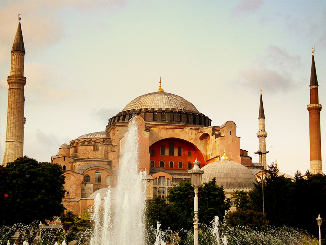 The grand Ayasofya in Istanbul.