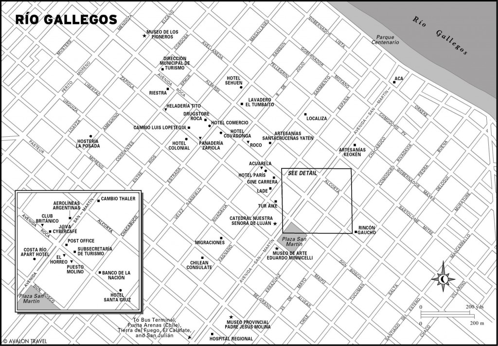 Map of Río Gallegos, Argentina