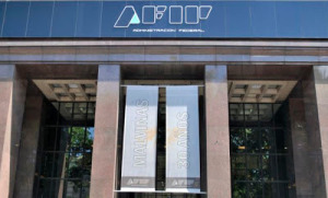 Front of the AFIP building in Malvinas.