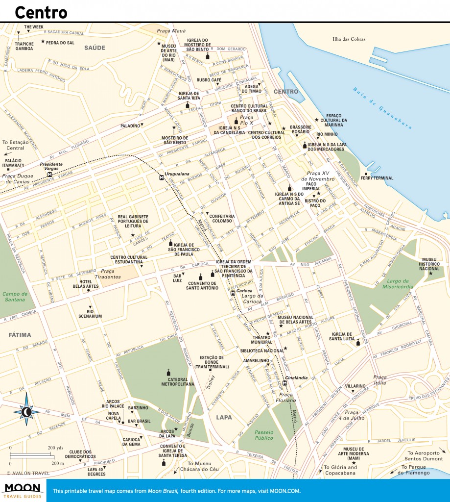 Travel map of Rio Centro