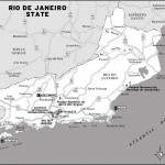 Map of Rio de Janeiro State, Brazil