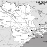 Map of São Paulo State, Brazil