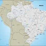 Color map of Brazil