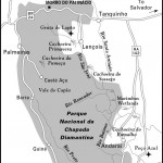 Map of Chapada Diamantina, Brazil
