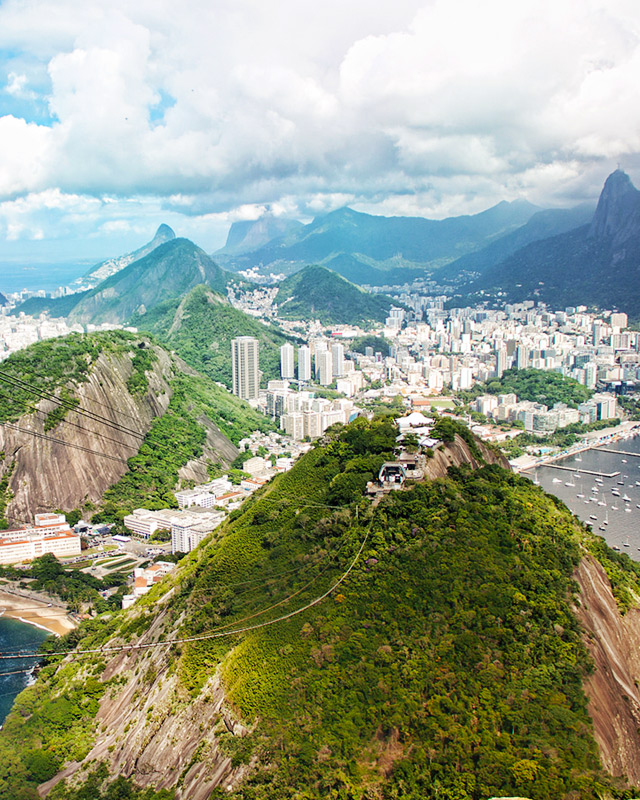 Sugarloaf Mountain in Rio de Janeiro. 