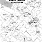 Map of Avenida Paulista and Jardins, Brazil