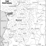 Map of the Pantanal, Brazil