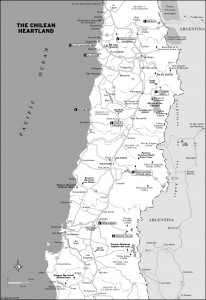 Map of Chilean Heartland
