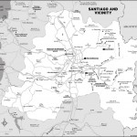 Map of Santiago and Vicinity, Chile