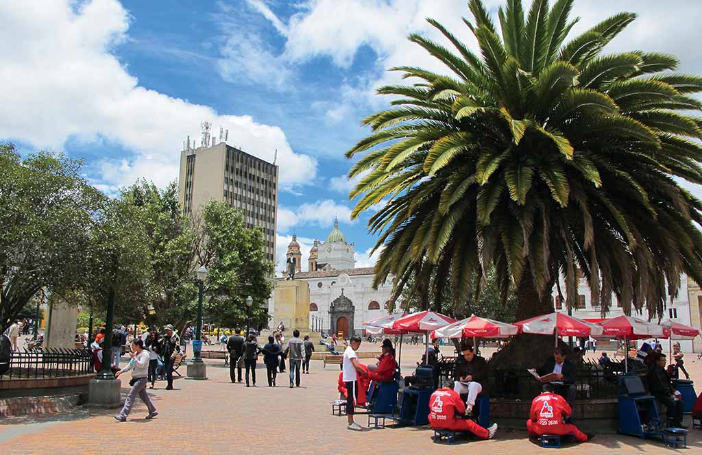 Plaza Nariño, Pasto's main plaza. Photo © Andrew Dier.