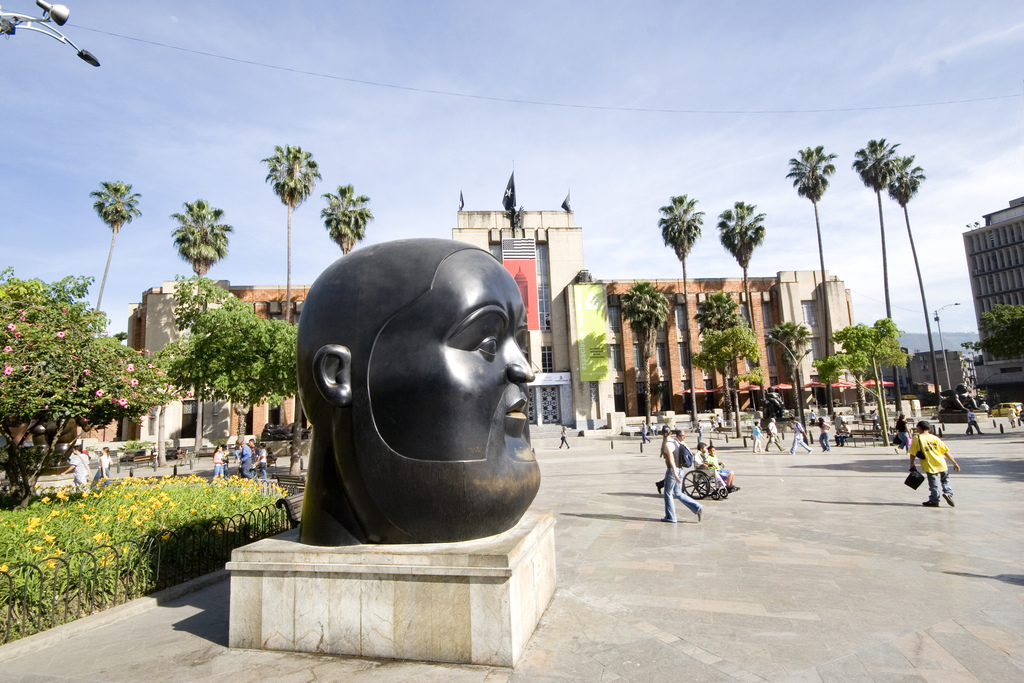 Plaza Botero. Photo © <a href="https://www.flickr.com/photos/54818270@N05/5277515461/">Guía de Viajes Oficial de Medellín</a>, licensed Creative Commons Attribution.