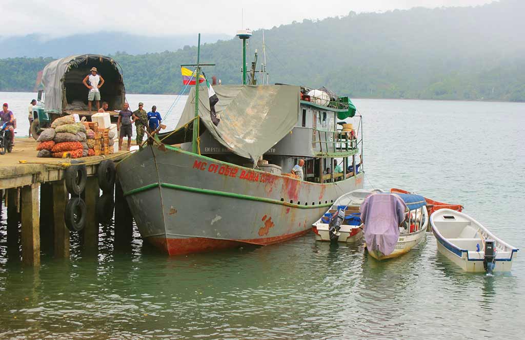 The port of Bahía Solano. Photo © Andrew Dier.