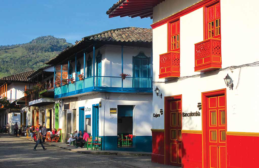 The colorful town of Jardín in southern Antioquia. Photo © Andrew Dier.