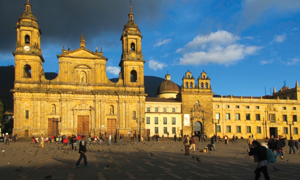 Plaza de Bolívar in Bogotá, Colombia.