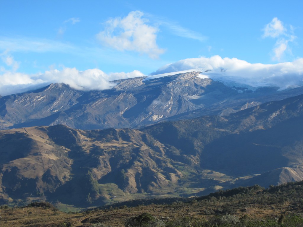 View of mountain range in Colombia