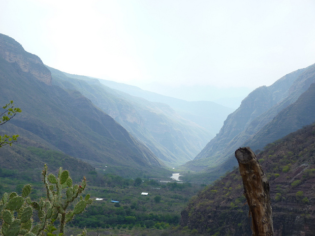 View of Chicamocha Canyon near San Gil, Colombia.