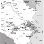 Map of Lake Titicaca and Canyon Country, Peru