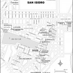 Map of San Isidro District in Lima, Peru
