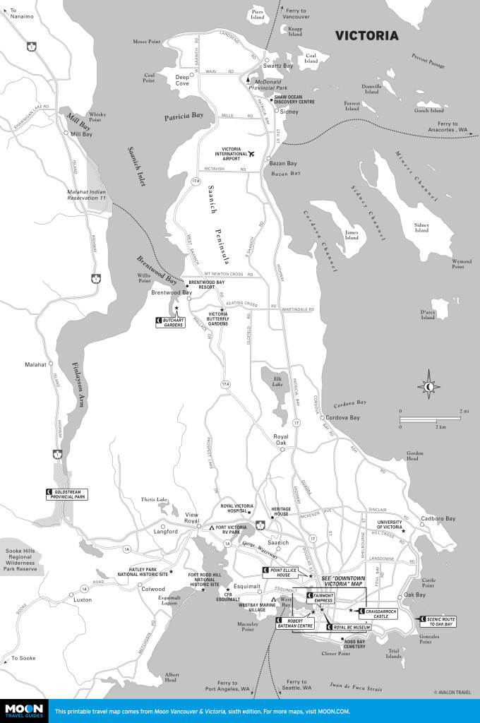 Map of Victoria, BC