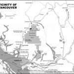 Map of the vicinity of Vancouver, BC
