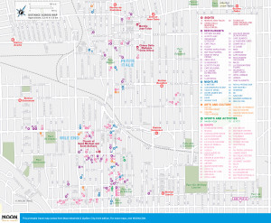 Map of Mile End and Petite Italie in Montréal, Quebec