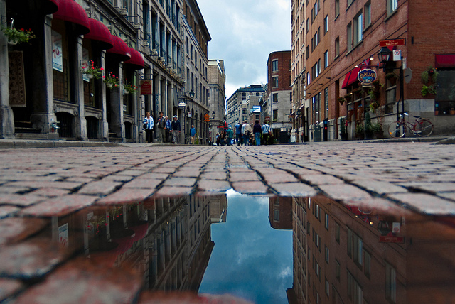 The streets of Vieux-Montréal.