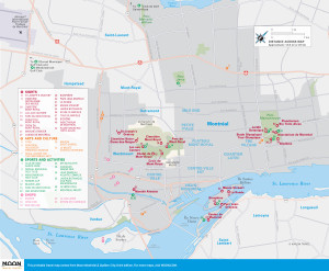 Map of Greater Montréal, Quebec