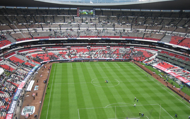 Best Futbol Stadium: Estadio Azteca.<br>Photo © <a href="https://www.flickr.com/photos/ralpe/">Ralf Reimann</a>, licensed Creative Commons Attribution Share Alike.