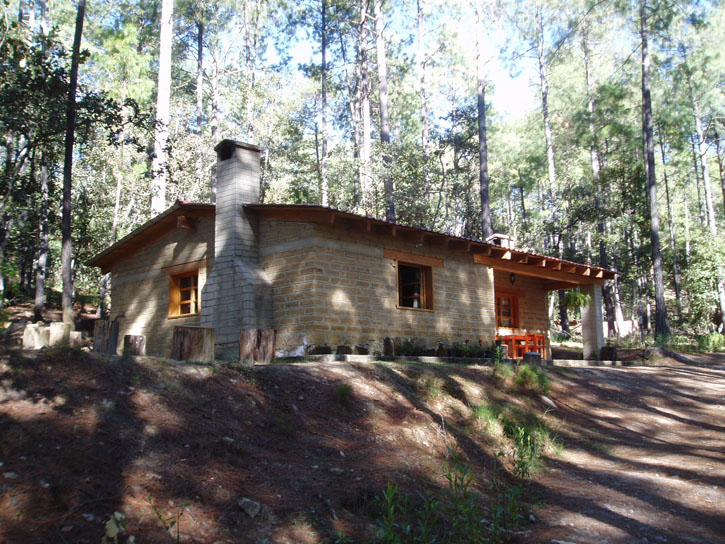 Mountain cabaña in the forest near Ixtlán de Juárez.