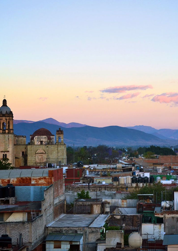 Oaxaca nestles in a temperate highland valley, blessed with a year-round balmy, spring-like climate, prized by both residents and visitors.