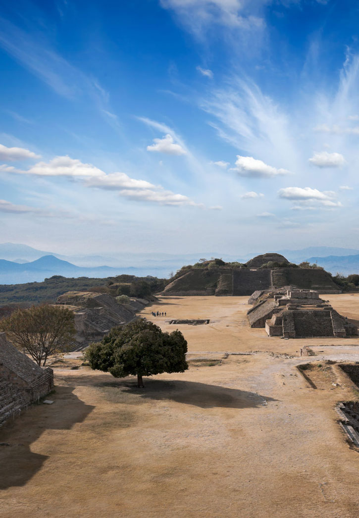 The ruins of Monte Alban in Oaxaca.