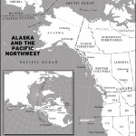 Map of Alaska and the Pacific Northwest
