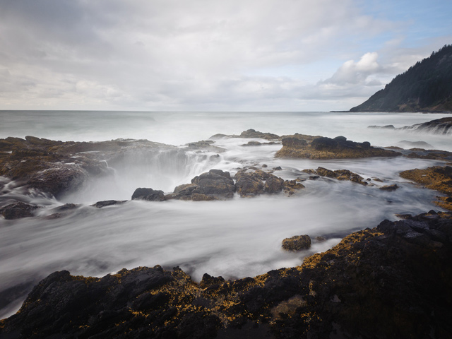 "Thor's Well" at Cape Perpetua.